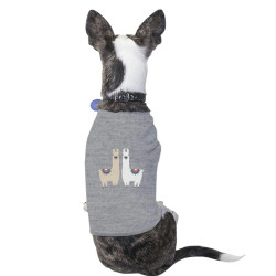 Llama Pattern Pet Shirt for Small Dogs Funny Dog Lover X-mas Gifts