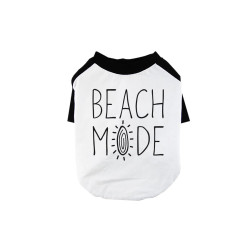365 Printing Beach Mode Pet Baseball Shirt for Small Dogs Funny Dog Raglan Tee