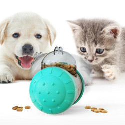 Portable Pet Chew Toy Tumbler, Puzzle Slow Food Leakage Ball, Cat Dog Food Dispenser Slow Feeder, Pet Food Snack Leakage Toy
