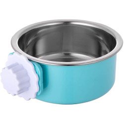 Removable Hanging Food Stainless Steel Water Bowl Cage Bowl for Dogs Cats Birds Small Animals