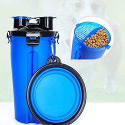 Storage Pet Food and Water Cup Feeding Dogs Out Portable Dog Cups Silicone Collapsible Water Bowl